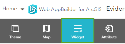 Onglet Widget Onglet Widget